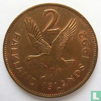 Falkland Islands 2 pence 1992 - Image 1