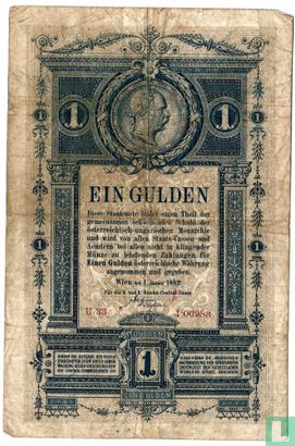 Austria 1 Gulden 1882 - Image 2