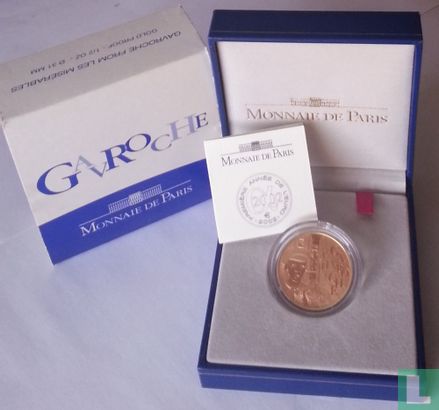 Frankreich 20 Euro 2002 (PP - Gold) "200th anniversary of the birth of Victor Hugo" - Bild 3
