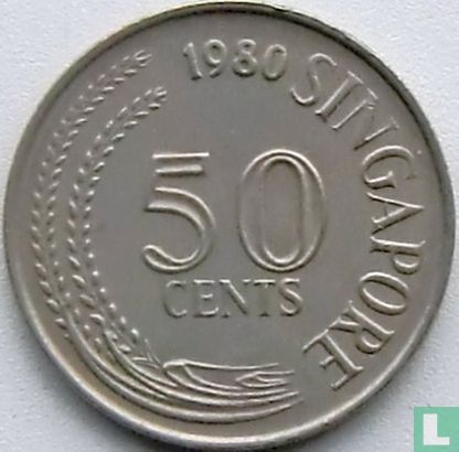 Singapour 50 cents 1980 - Image 1