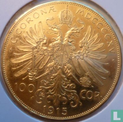 Autriche 100 corona 1915 (restrike) - Image 1