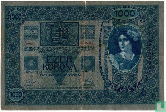 Deutschösterreich 1.000 Kronen ND (1919) P58 - Image 2