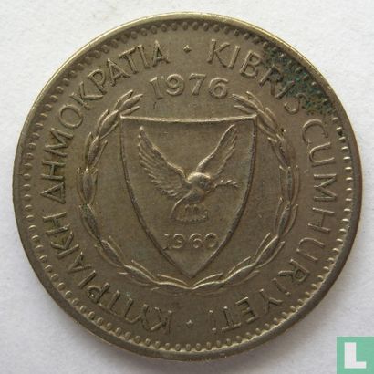 Cyprus 25 mils 1976 - Afbeelding 1