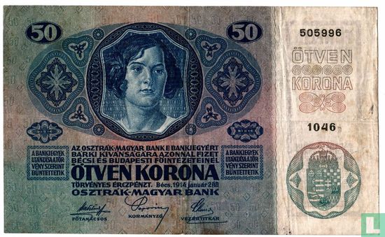 Österreich 50 Kronen 1914 - Bild 2