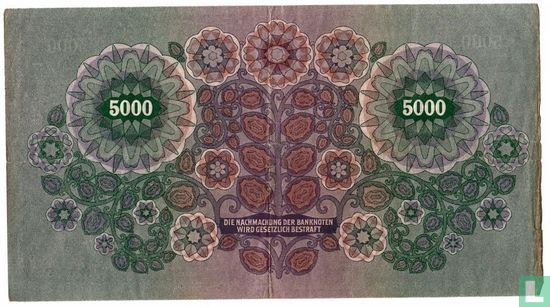 Austria 5000 Kronen 1922 - Image 2