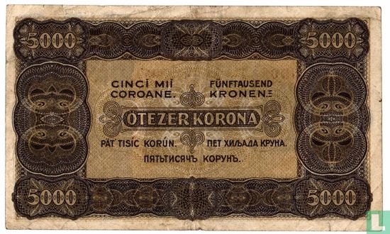 Hongrie 5.000 Korona 1923 - Image 2