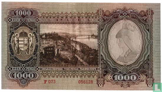 Hungary 1,000 Pengö 1943 - Image 2