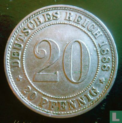 Empire allemand 20 pfennig 1888 (A) - Image 1