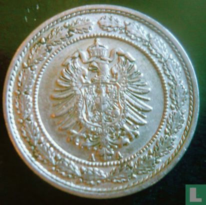 Empire allemand 20 pfennig 1888 (A) - Image 2