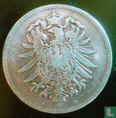 German Empire 1 mark 1886 (D) - Image 2