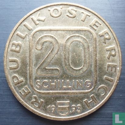 Oostenrijk 20 schilling 1993 "Vorarlberg" - Afbeelding 1
