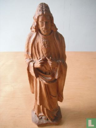 Holz-Herz-Jesu-Bild - Bild 1