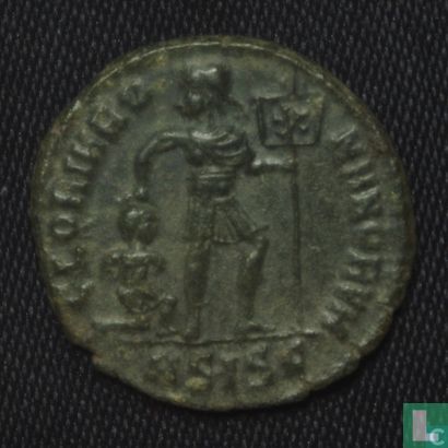 Romeinse Rijk Siscia AE3 kleinfollis van Keizer Valentinianus I 364-367 - Afbeelding 2