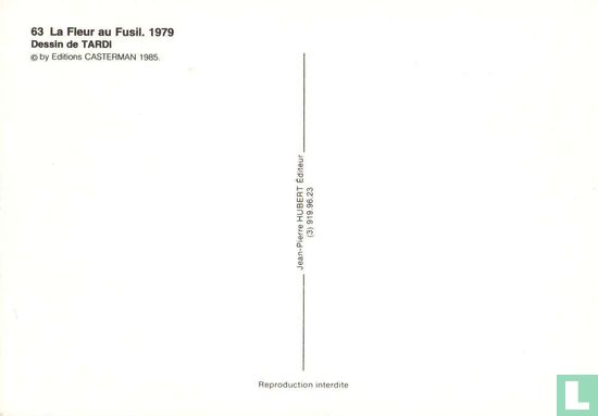 Casterman 63: La Fleur au Fusil. 1979 - Afbeelding 2
