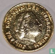 Nederland 1 cent 1952 verguld - Afbeelding 2