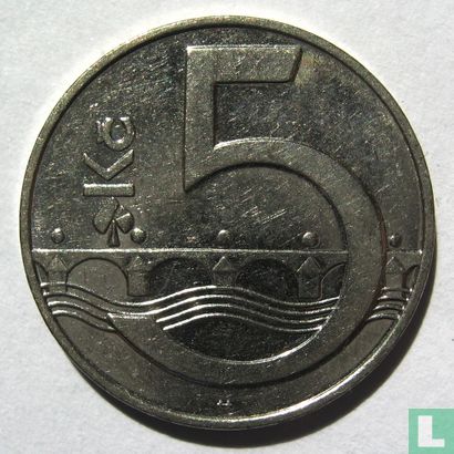 République tchèque 5 korun 1994 (feuille) - Image 2