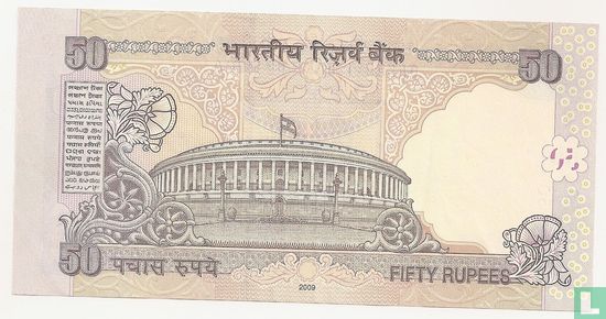 India 50 Rupees 2009 (L) - Afbeelding 2
