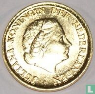 Nederland 1 cent 1975 verguld - Afbeelding 2