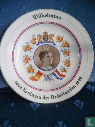 Wandbord Wilhelmina koningin der Nederlanden  - Bild 1
