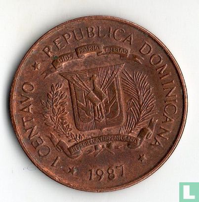 Dominikanische Republik 1 Centavo 1987 - Bild 1