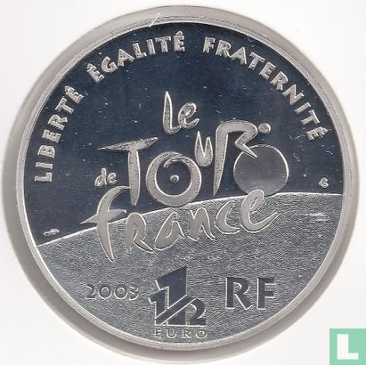 Frankrijk 1½ euro 2003 (PROOF) "100th Anniversary of the Tour de France" - Afbeelding 1