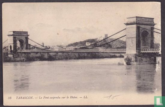Tarascon, Le Pont suspendu sur le Rhône