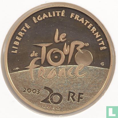 Frankrijk 20 euro 2003 (PROOF) "100th Anniversary of the Tour de France" - Afbeelding 1