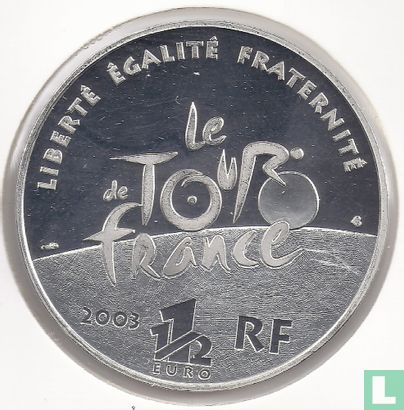 Frankrijk 1½ euro 2003 (PROOF) "100th Anniversary of the Tour de France - Mountain stage" - Afbeelding 1