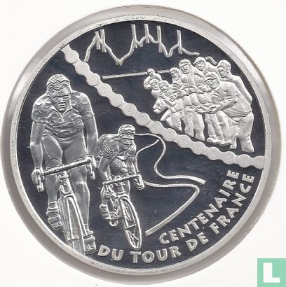 Frankrijk 1½ euro 2003 (PROOF) "100th Anniversary of the Tour de France - Mountain stage" - Afbeelding 2