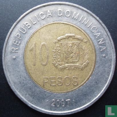 Dominican Republic 10 pesos 2007 - Image 1