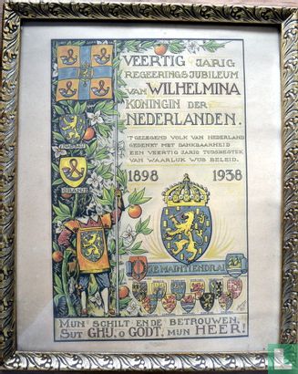 Veertig jarig jubileum van Wilhelmina koningin der Nederlanden - Image 2