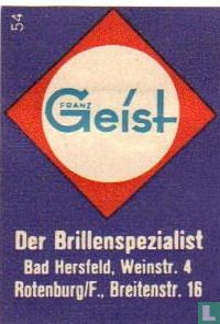 Der Brillenspezialist Franz Geist