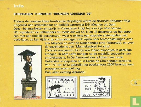 Stripdagen Turnhout "Bronzen Adhemar 99"