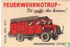 Feuerwehrnotruf - Löschfahrzeug (LF 16)