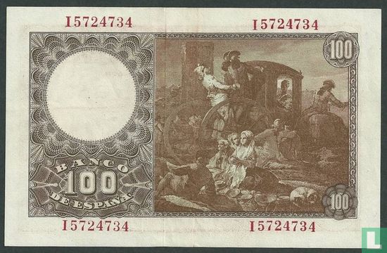 Spain 100 Pesetas 1948 - Image 2