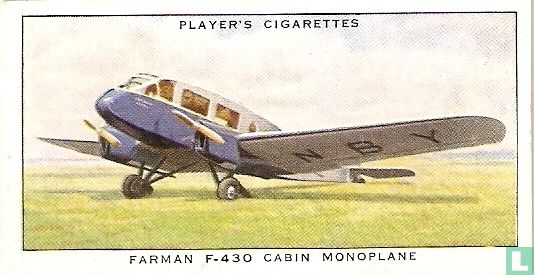 Farman F- 430 Cabin Monoplane ( France )