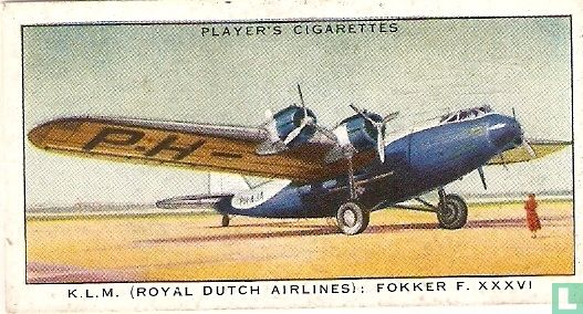 K.L.M. (Royal Dutch Airlines) : Fokker F. XXXVI - Image 1