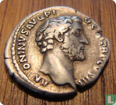 Romeinse Rijk, AR Denarius, 138-161 AD, Antoninus Pius, Rome 143-144 - Afbeelding 1