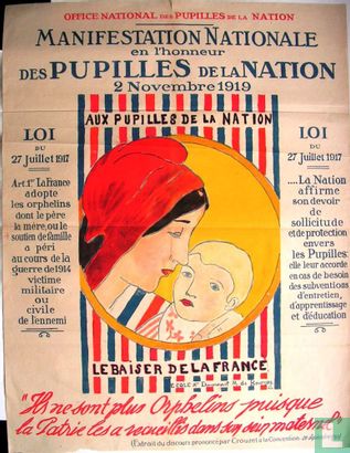 Manifestation nationale en l'honneur des pupilles de la nation. 2 novembre 1919.