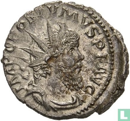 Gallische Rijk, AR Antoninianus, 262-265 AD, Postumus (IOVI STATORI) - Afbeelding 2