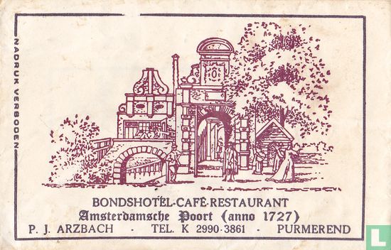 Bondshotel Café Restaurant De Amsterdamsche Poort   - Afbeelding 1