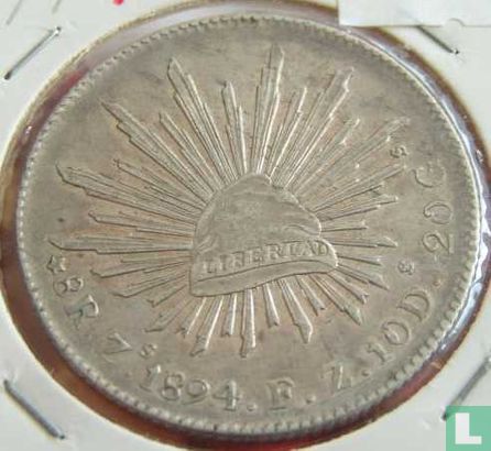 Mexico 8 real 1894 (Zs FZ) - Afbeelding 1