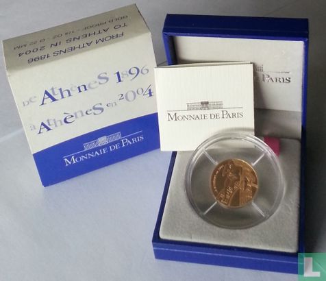 Frankrijk 10 euro 2003 (PROOF) "From Athens 1896 to Athens in 2004" - Afbeelding 3