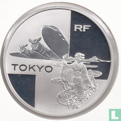 Frankrijk 1½ euro 2003 (PROOF) "Paris-Tokyo flight" - Afbeelding 2