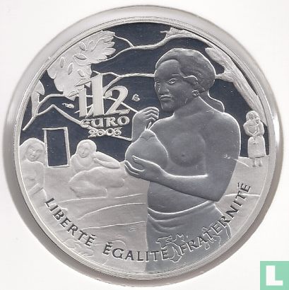 Frankrijk 1½ euro 2003 (PROOF) "100th anniversary of the death of Paul Gauguin" - Afbeelding 1