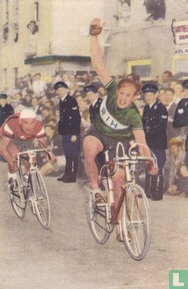 Gerrit Schulte. Nederlands kampioen op de weg in 1953