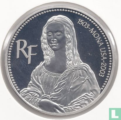France 1½ euro 2003 (PROOF) "500th Anniversary of Mona Lisa" - Image 2
