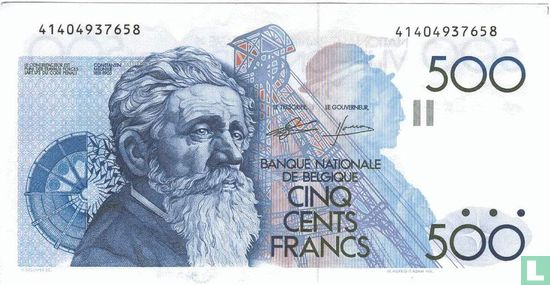 Belgium 500 Francs - Image 1