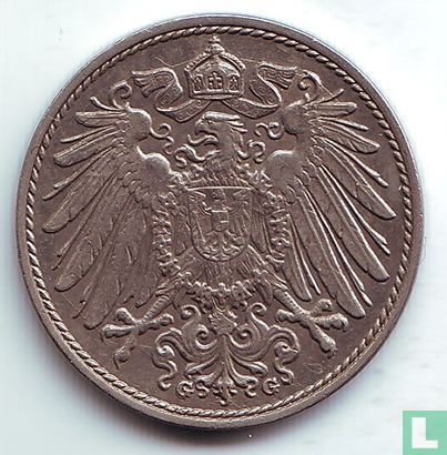 Empire allemand 10 pfennig 1897 (G) - Image 2
