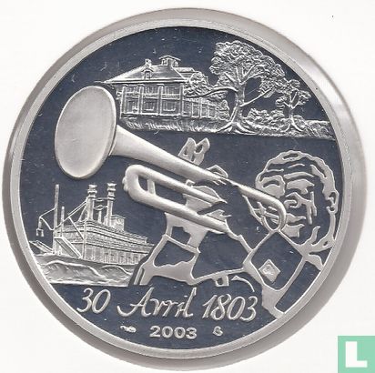 France 1½ euro 2003 (PROOF) "Bicentenary of the sale of Louisiana to the United States" - Image 1